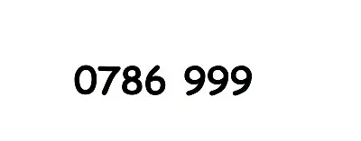 786 999 Mobile Phone Numbers On Uk Networks -- Free Post • £20