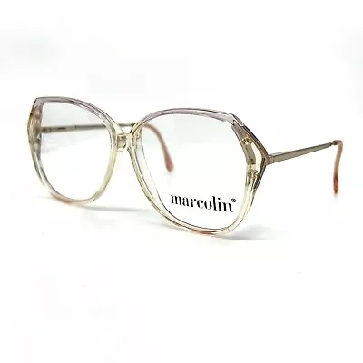 Marcolin Eyeglasses MA1175 Col.975 Square Brown Tan Full Rim Frame 55[]11 135 • $49.98