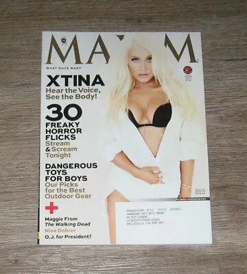 Maxim 2013 Magazine Christina Aguilera MIKA NEWTON Lauren Cohan JILL Wagner • $11.04