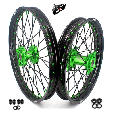$629 • Buy KKE 21  19  For KAWASAKI KX250F KX450F KX125 KX250 Aluminum Billet Wheels Rims