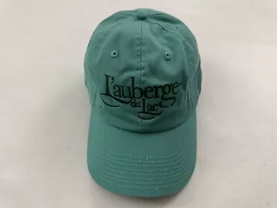 New L'auberge Du Lac Graphic Adjustable Green Cap Hat One Size • $24.99