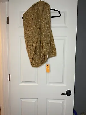 Love Of Fashion Infinity Scarf Mustard Purple Orange NWT  • $15