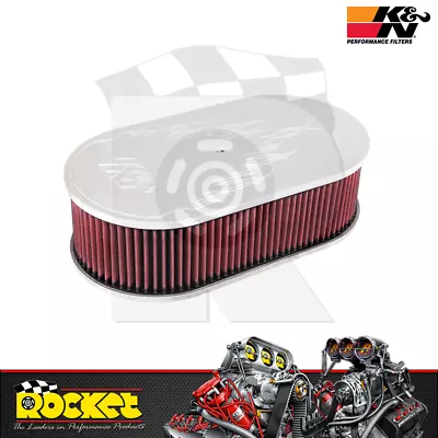 K&N Custom 66 Oval Air Cleaner Assembly - KN66-1470 • $464