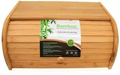 RoyalHouse Premium Bamboo Bread Box Bread Storage And  Assorted Item Shapes  • $29.87