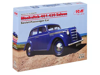 ICM 35479 - Moskvitch-401-420 Saloon Soviet Passenger Car - Scale Model Kit • $79.99