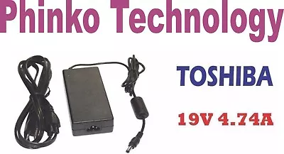 For 19V 4.74A 90W Toshiba Satellite A350 A500 L300D L500 Adapter Charger Laptop • $28