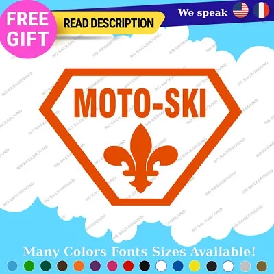 MOTO-SKI Decals Stickers Vinyl Ski Moto Old Snow Doo Vintage Antique Snowmobile • $7.10