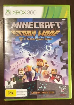 MINECRAFT: STORY MODE - A TELLTALE GAMES SERIES Game For Microsoft Xbox 360 PAL. • $15.70