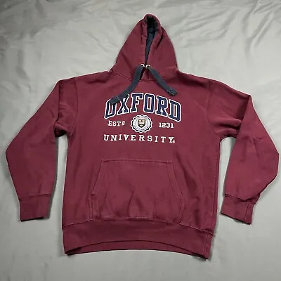 Oxford University Official Merchandise Hoodie Sweatshirt Large Burgundy VTG • $34.99