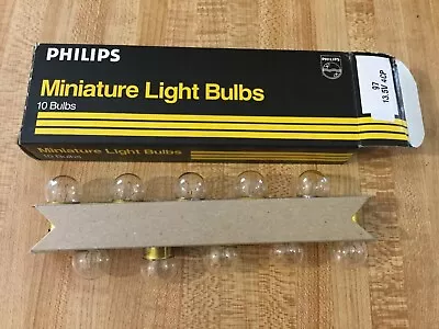 VINTAGE INSTRUMENT GAUGE DASH LIGHT #97 Ge BULBS X10 FOR OE SOCKET ROD HOT TRUCK • $15.70