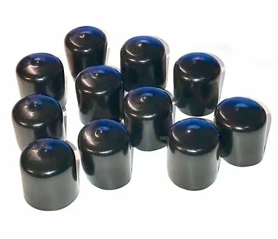 VINYL Black Round Flexible End Caps -Tubing Rod Cover - Multiple Size 1/8  To 4  • $32.95