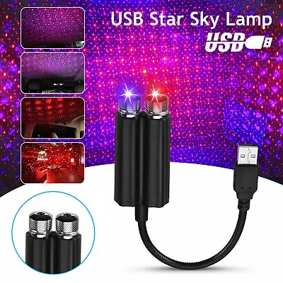$8.80 • Buy USB Car Interior LED Star Light Romantic Atmosphere Starry Sky Projector Lamp