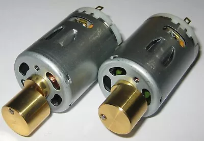 2 X 12V Vibrating  5 Pole  28mm Diameter DC Motor With Heavy Offset Metal Weight • $14.95