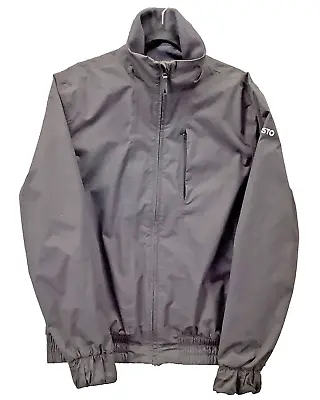 Musto Sailing Jacket Men's L 42 Black Polyamide Waterproof Fleece Lined Full Zip • $116.99