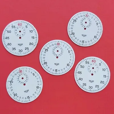 Heuer Stopwatch Dials Lot Of 5 Tag Vintage Rare Timer 45mm Swiss Stop Watch • $39
