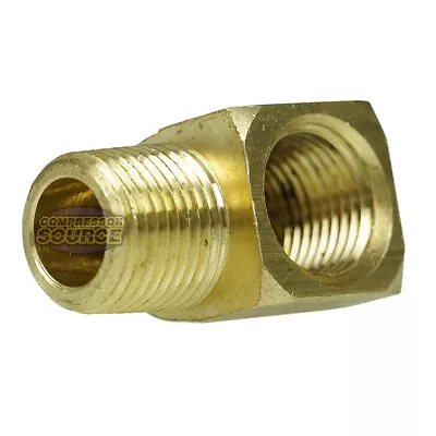 Street Elbow 90 Degree 3/8  Male NPT X 3/8  Female Brass Pipe Connector 116SE • $8.95