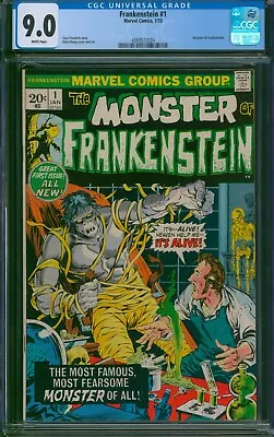 Monster Of Frankenstein #1 CGC 9.0 VF/NM Wp Marvel 1973 Mike Ploog Cover & Art • $19.02