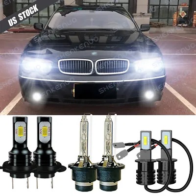 $42.66 • Buy For BMW 745I 745LI 2002-2005 H7+D2S+H3 HID Headlight High Low Beam LED Fog Light