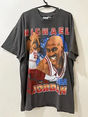 Vintage Michael Jordan Chicago Bulls T-shirt Single Stitch All Around. • $100