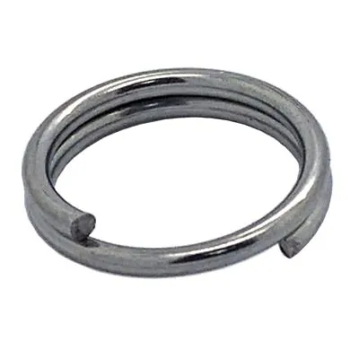 Stainless Steel Split Ring Loops Key Links Ultra Heavy Duty Thick Wire Connecter • £4.40