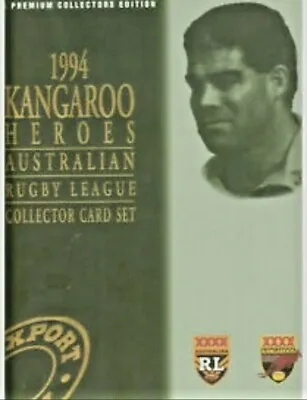 $5 • Buy 1994 Dynamic Marketing Kangaroo Heroes Australian Rugby League Collector Cards 