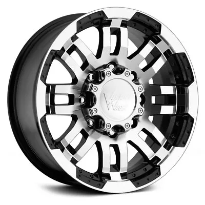 Vision 375 WARRIOR Wheels 18x8.5 (25 6x135 87.1) Black Rims Set Of 4 • $564