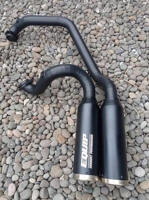 $550 • Buy Harley Davidson VRod VRSCA V-Rod Muffler Pipe Full Exhaust System 2 Into 2