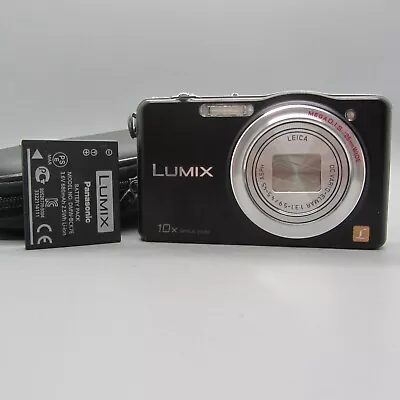 Panasonic Digital Camera Lumix DMC-SZ1 16.1MP Black Tested • £79.99