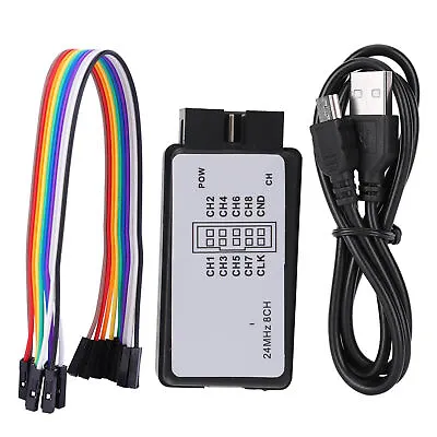 USB Logic Analyzer Device Set Mini Digital Pocket Size 8 Channel Input Memory • £9.54