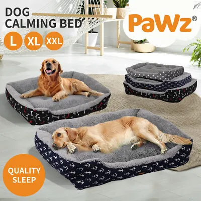 $29.99 • Buy PaWz Dog Calming Bed Pet Cat Warm Soft Plush Washable Portable Extra Large