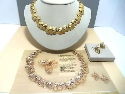 Vintage Metropolitan Museum Burning Bush Necklace And Earring Set • $265