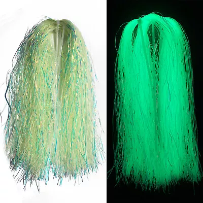 4 Packs 0.7mm Luminous Shimmer Flashabou Tinsel Pike Bass Fly Tying Materials • $9.70