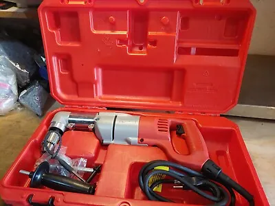 MILWAUKEE 3107-6 7 Amp 1/2  Corded Heavy Right-Angle Drill Kit • $175