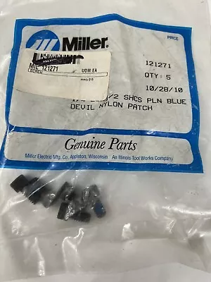 NEW Miller 121271 Screw 250-20X .50 Soc HD-Hex Gr8 Pln Lkg Patch 5 Pack • $17.50