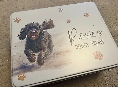 Dog Treat Tin Sweeties Treat Tin Keepsake Tin Keepsake Box Dog Gift Pets • £12