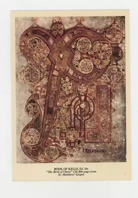 Vintage Postcard   TRINITY COLLEGE DUBLIN IRELAND   BOOK OF KELLS  POSTED 1979 • $3