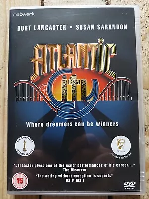 Atlantic City DVD R2 UK VGC Louis Malle 1980 Film Burt Lancaster Susan Sarandon • £6.30