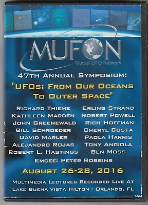 MUFON 2016 SYMPOSIUM Ben Moss/Tony Angiola-Lonnie Zamora Incident: Evidence DVD • $29.99