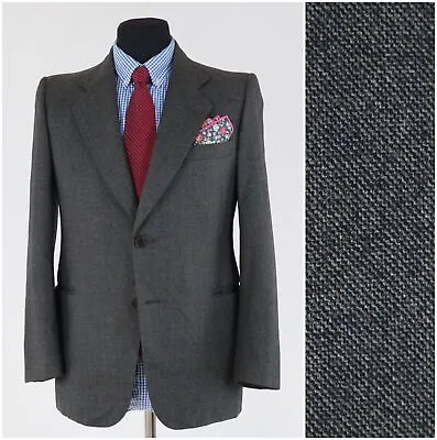 Mens Italian Sport Coat 40S US Size REDAELLI Grey Wool Blazer Vintage Jacket • $69.99