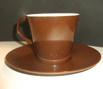 Vintage Melaware Cup And Saucer In Brown - Nice Retro. • £2.99