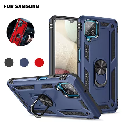 Armor Phone Case For Samsung A14 A52s A21S A13 A54 Anti-shock Ring Stand Cover • £5.59