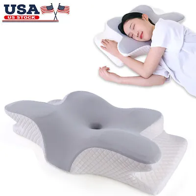 Cervical Memory Foam Pillow For Neck Pain Relief Ergonomic Neck Support Pillows • $35.99