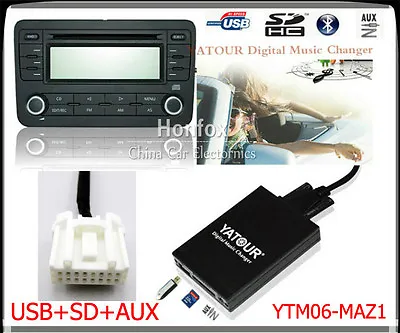 $59.50 • Buy Yatour Digital CD Changer For Mazda Interface Car Audio Stereo Adapter SD USB 
