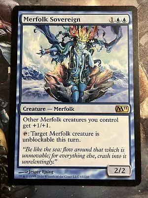 1x Merfolk Sovereign Core Set 2011 LP MTG Magic The Gathering X1 MKE • $1.79