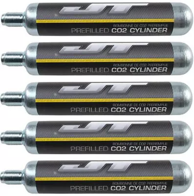 JT 90gram Paintball CO2 Tank -Threaded - Prefilled - Pack Of 5 • $49.95