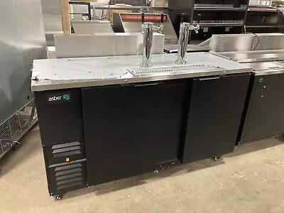 NEW ASBER 68  Kegerator - 2 Door Draft Beer Refrigerator - 4 Taps - #ADDC68HC • $1999