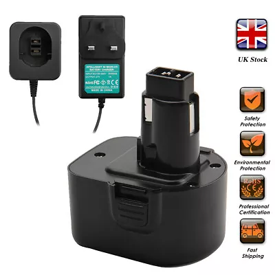 3500mAh 12V Ni-MH Battery/Charger For Dewalt DW9071 DE9074 DC9071 DE9075 DW9072 • £14.95