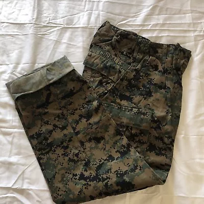 USMC Marine Corps Woodland Digital MARPAT Trousers Pants MCCUU Small Short • $39.99