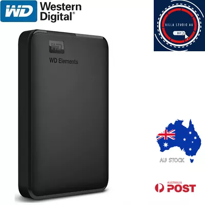 $114.95 • Buy WD Elements Portable External Hard Drive HDD 1/2/4/5TB SATA USB 3.0 PC Laptop