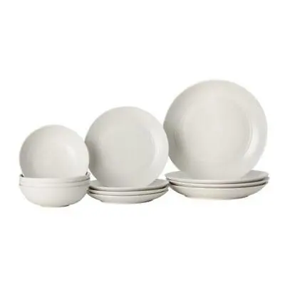 $159.50 • Buy Royal Doulton Gordon Ramsay Maze White 12pc Dinner Stoneware Set | Set Of 12